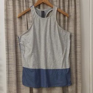 Mondetta Blue and Grey Yoga Racerback Tank Top